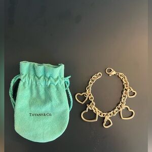 Tiffany’s Silver Heart Charm Bracelet